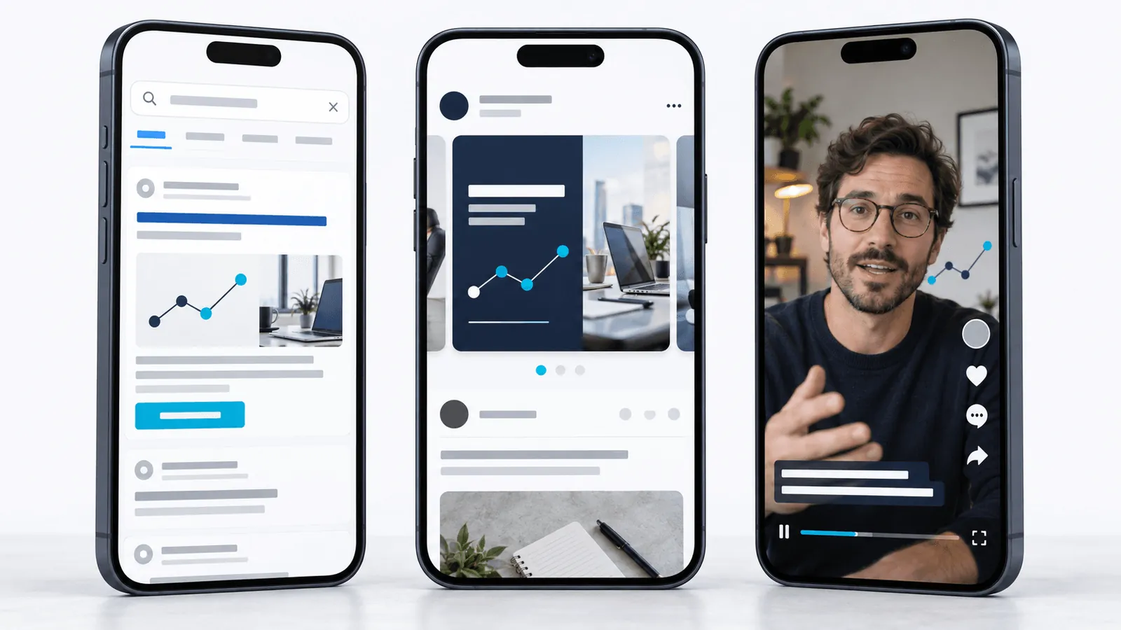 Anúncio em celulares e vídeo vertical