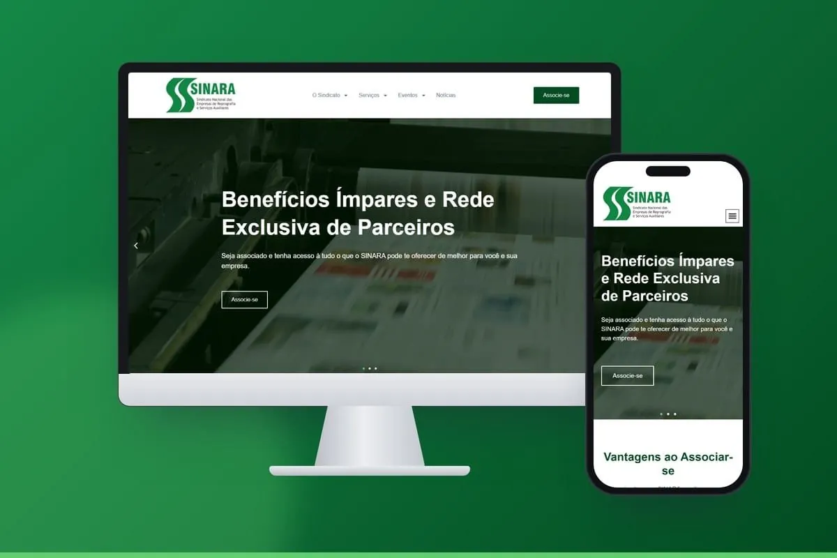 SINARA, projeto da Novamedia em monitor e celular
